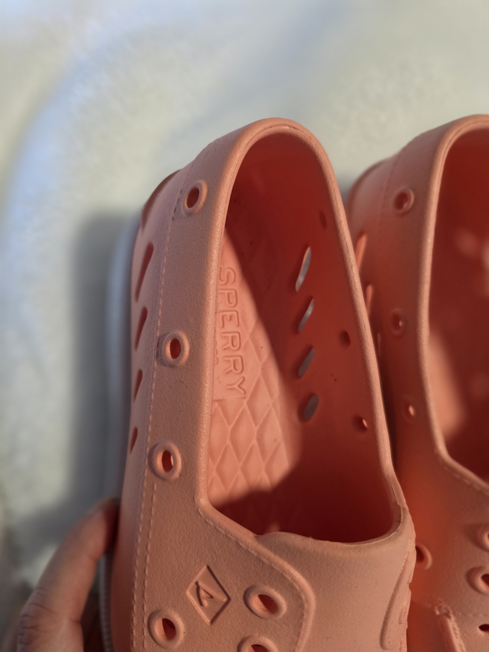 Sperry Coral White Slip-On Boat Shoe - Picture 4 of 4